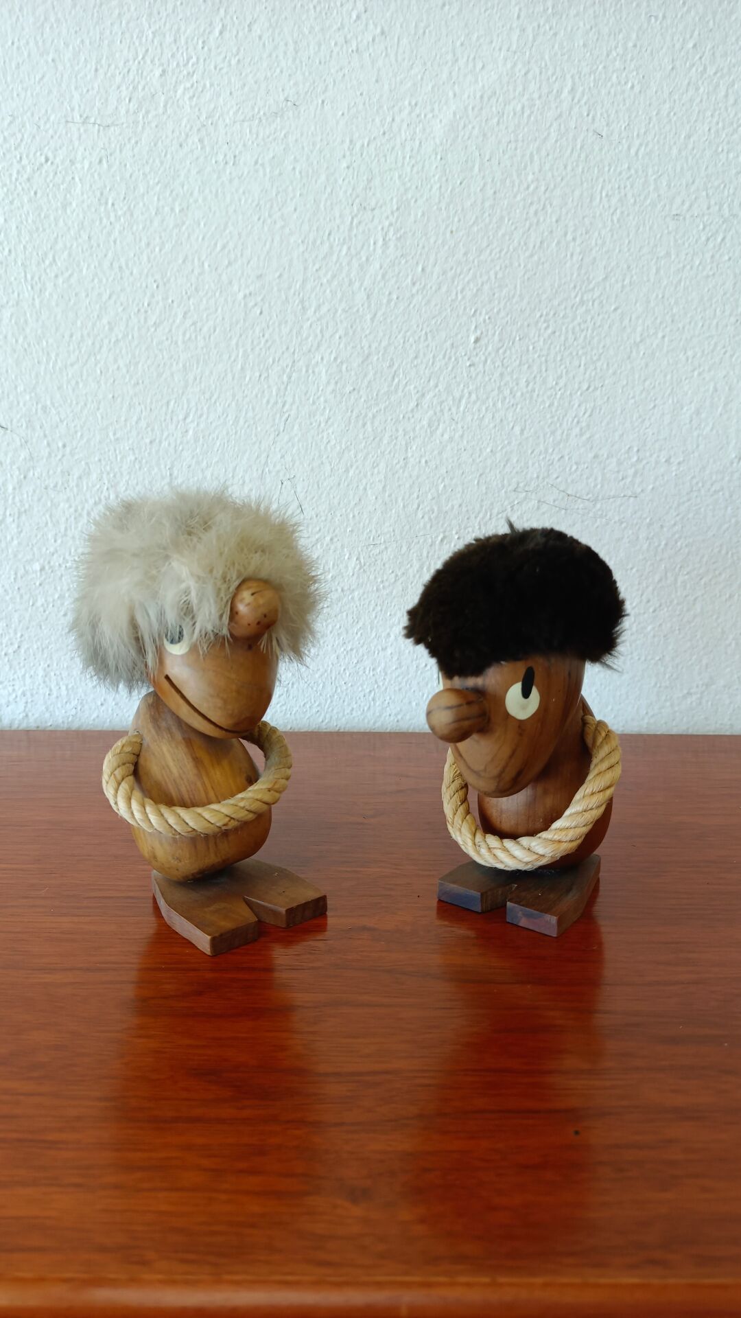Teak figurines