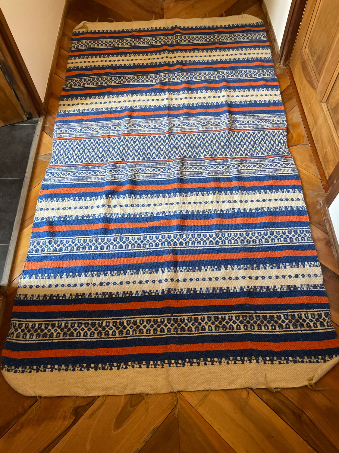 Moroccan cotton carpet