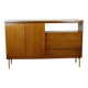 Vintage Mid Century Highboard Cabinet Drawer and Doors Teak Veneer 200cm