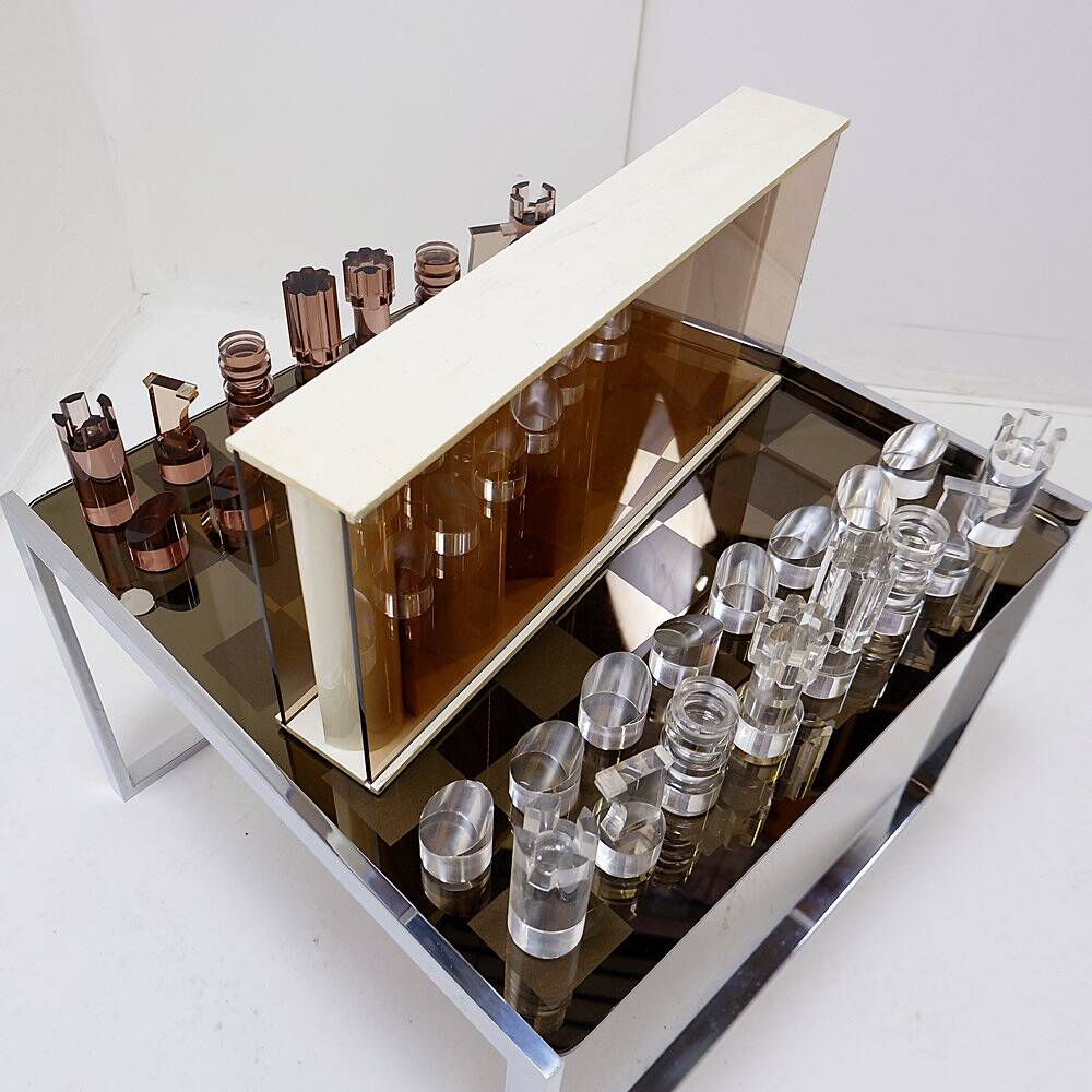 20th-century chess table by Michel Durand - 1970s