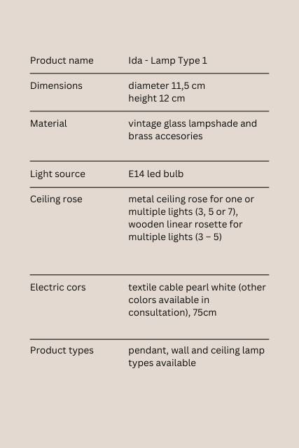 Ida * mcm hanging light * rewired mini * vintage ceiling small fixture * yug