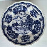 6 dessert plates with English décor
