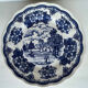 6 dessert plates with English décor