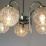 Vintage chandelier 5 modernist lights circa 1960