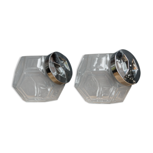 Paire bocaux bonbons