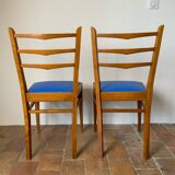 Paire de chaises en hêtre, 1960