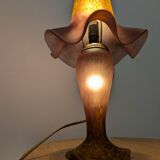 Lampe tulipe pâte de verre