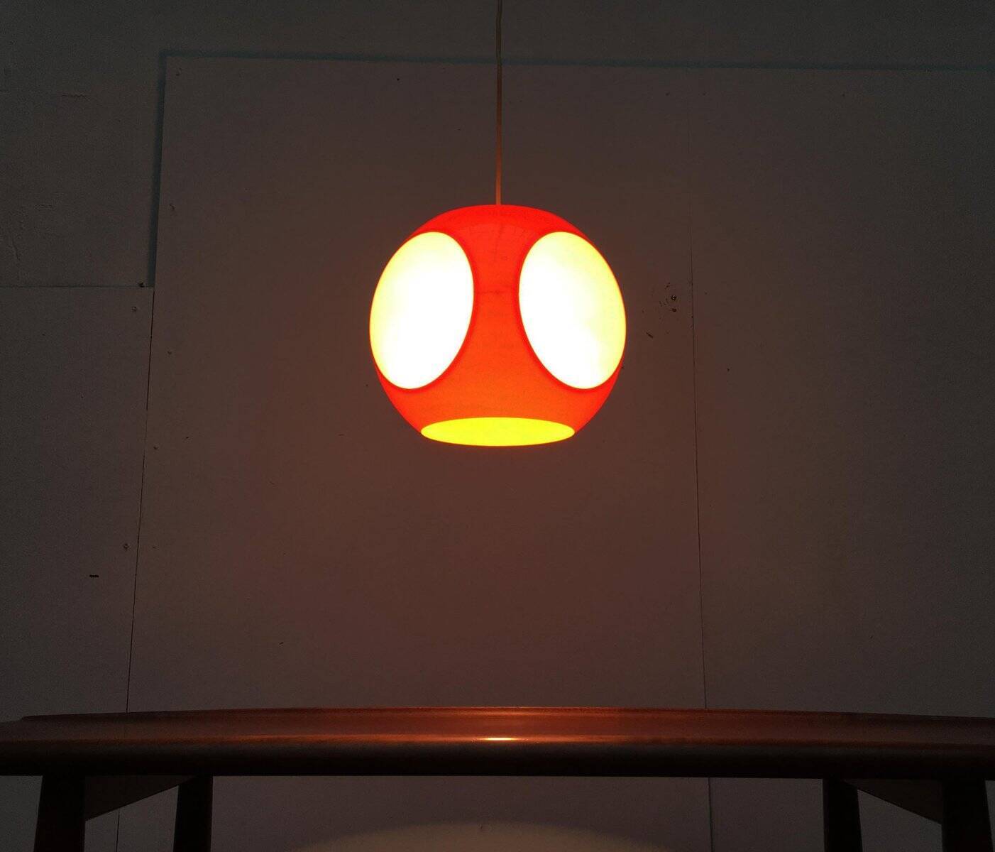 Vintage UFO lamp from the space age attributed to Luigi Colani.