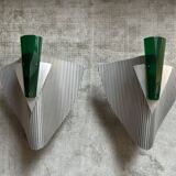 Pair of "trybeca" sconces by bernhard dessecker for ingo maurer, germany 19