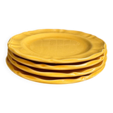 4 assiettes à dessert faïencerie Varages