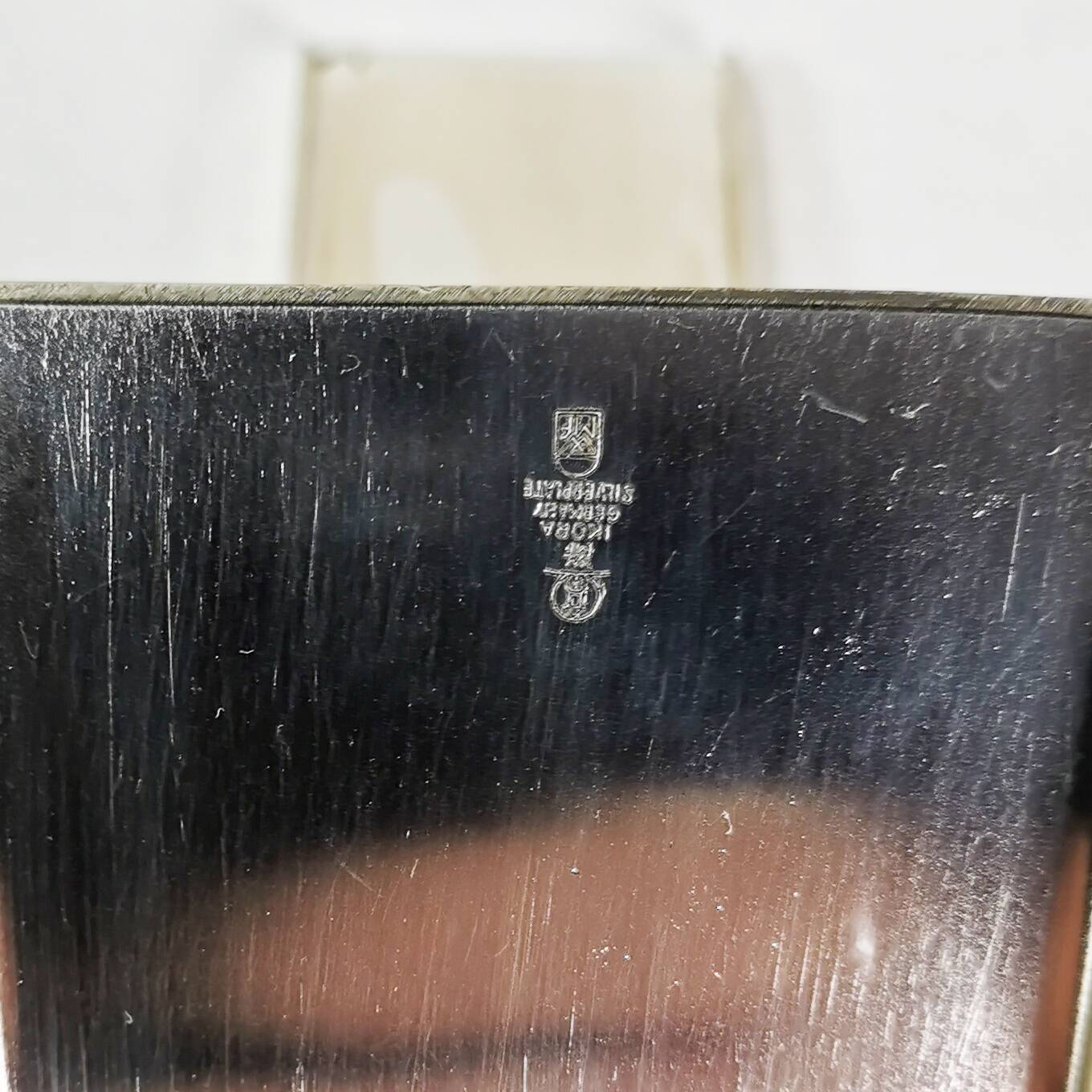 Mid Century Candlestick, WMF, designed by Kurt Radke, 1960s.