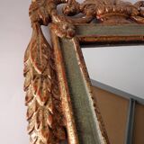 Hand carved wooden mirror