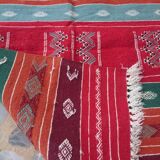 Handmade multicolored kilim rug 140x95cm