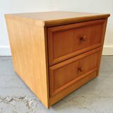 Vintage Bedside Table with Drawers