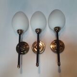 1950 Lunel articulated torchiere wall lights