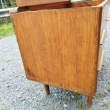 Scandinavian teak dressing table chest of drawers