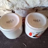 Tasses à café en grès vintage amour