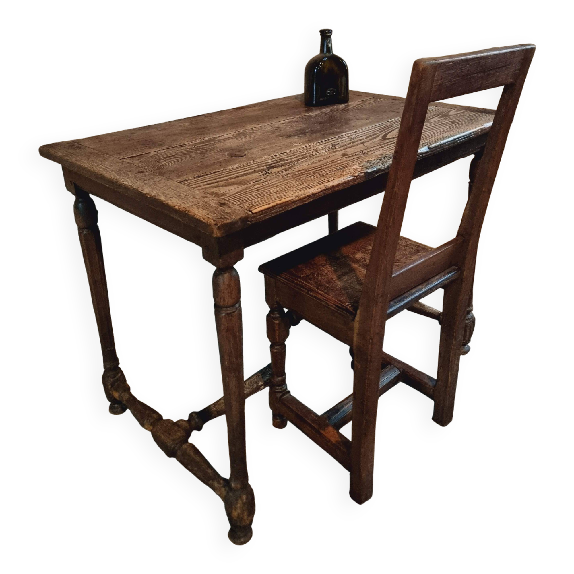 Antique French Table | 19th Century | Oak & Pine