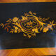 Boite ancienne bois et marquetterie vers 1900. 59x27x20 cm SB