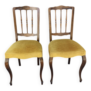 Paire de chaises 1900 - velours