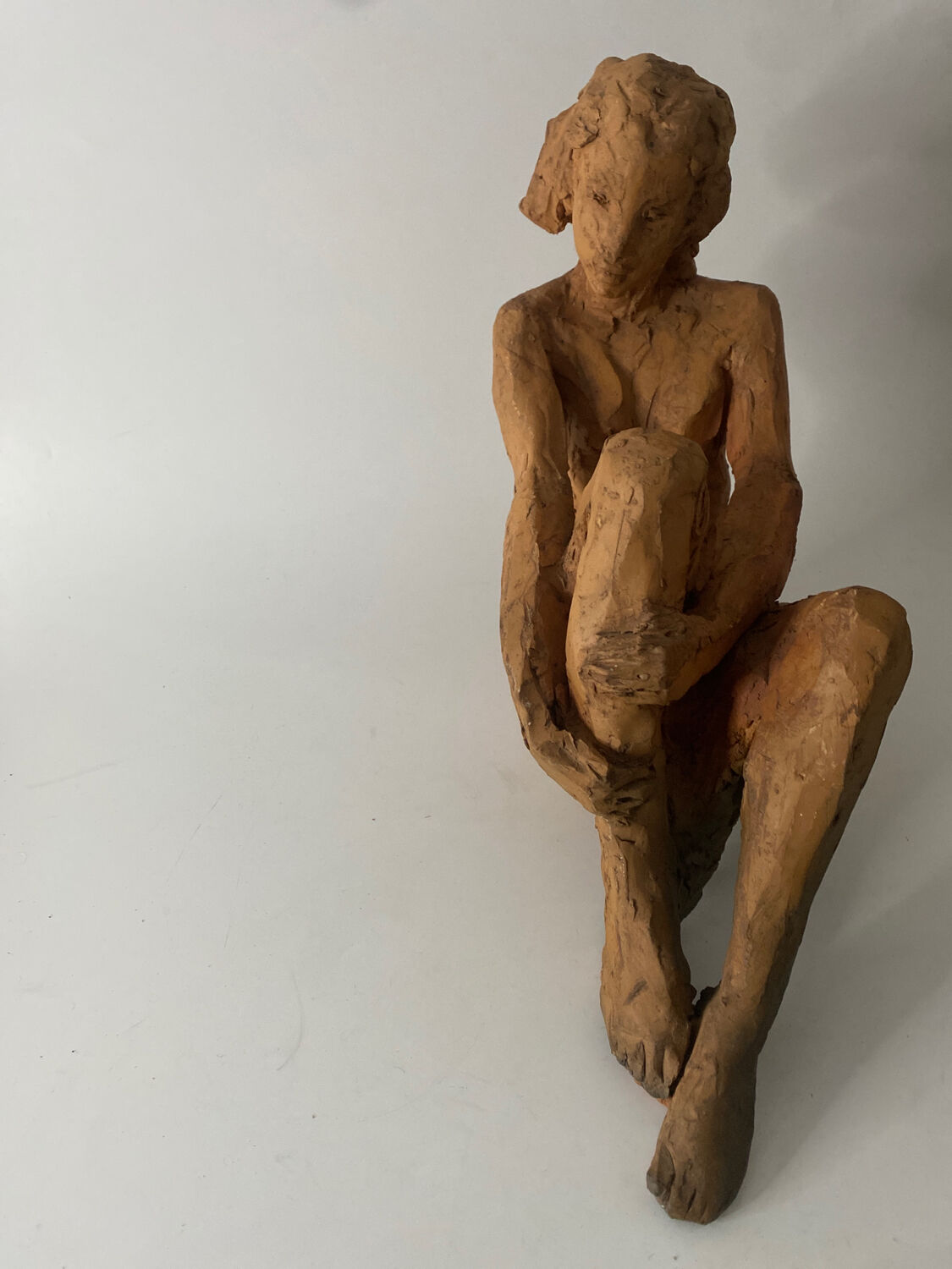 Nude Woman - Ceramic clay sculpture