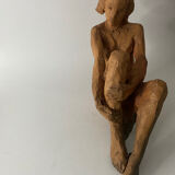 Nude Woman - Ceramic clay sculpture