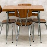 Set of (1 Table + 4 Chairs) "Supermatic"