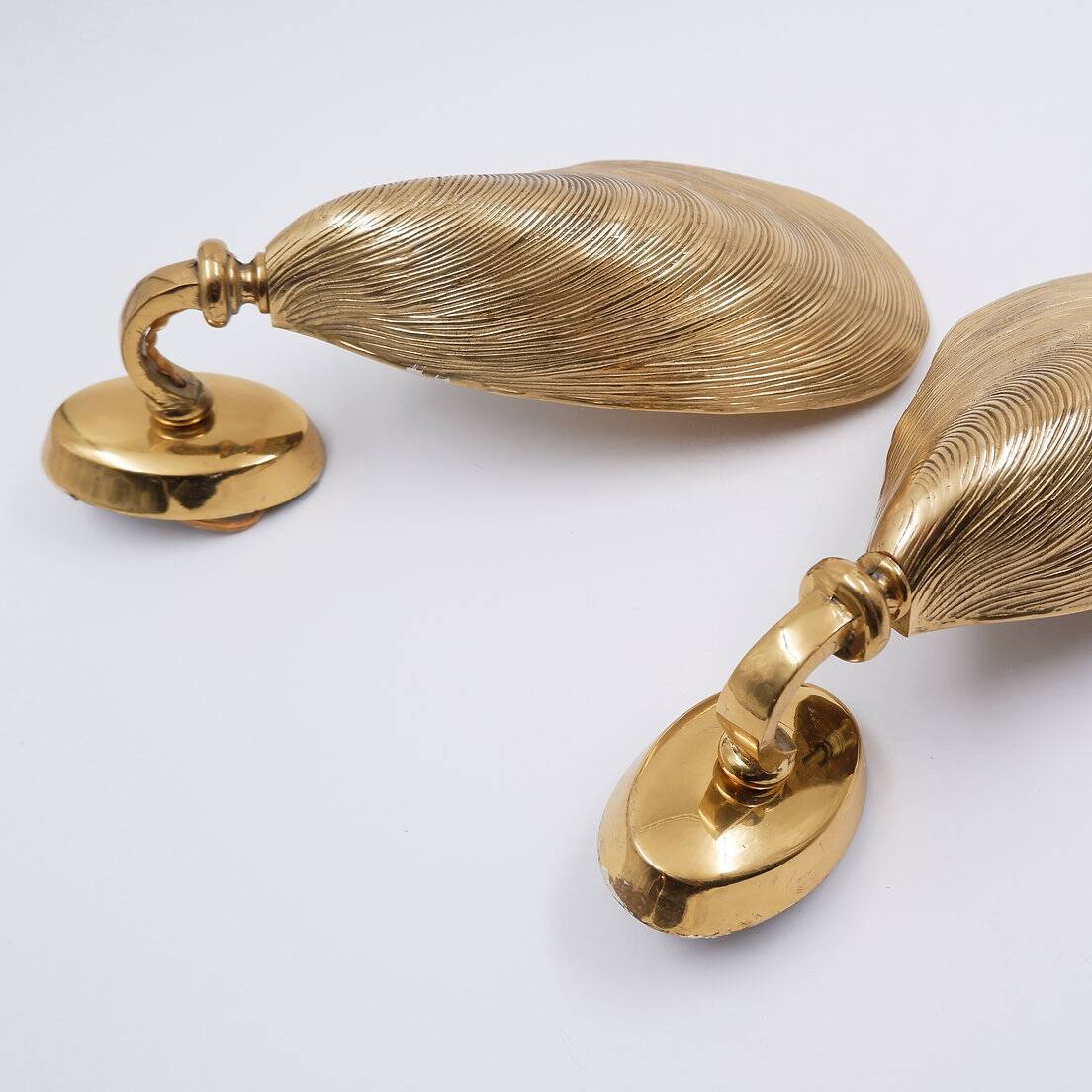 Pair of Bronze Mussel Shell Maison Jansen style Sconces -(2 pairs avail