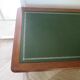 Minister's desk in Louis Philippe style – 2 drawers – cherry wood – green writing pad
