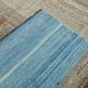 6x10 Blue Brown Handmade Kilim Rug, 190x308Cm