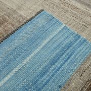 6x10 Blue Brown Handmade Kilim Rug, 190x308Cm