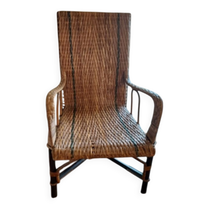 Fauteuil ancien rotin/osier