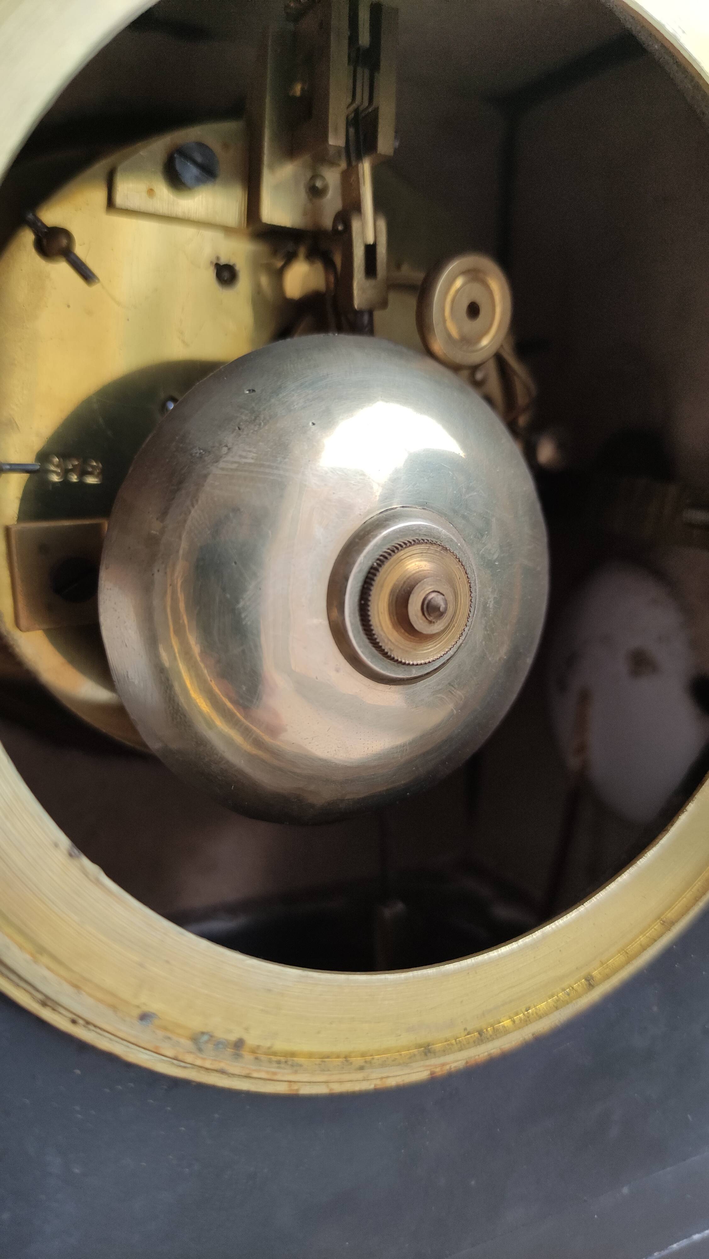 Old fireplace set period Napoleon III clock clock chandeliers