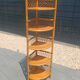 Vintage corner shelf in rattan – 1970s – Exceptional condition