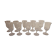 10 60's stemmed glasses