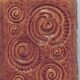 vintage brown fossil West Germany vase by Scheurich