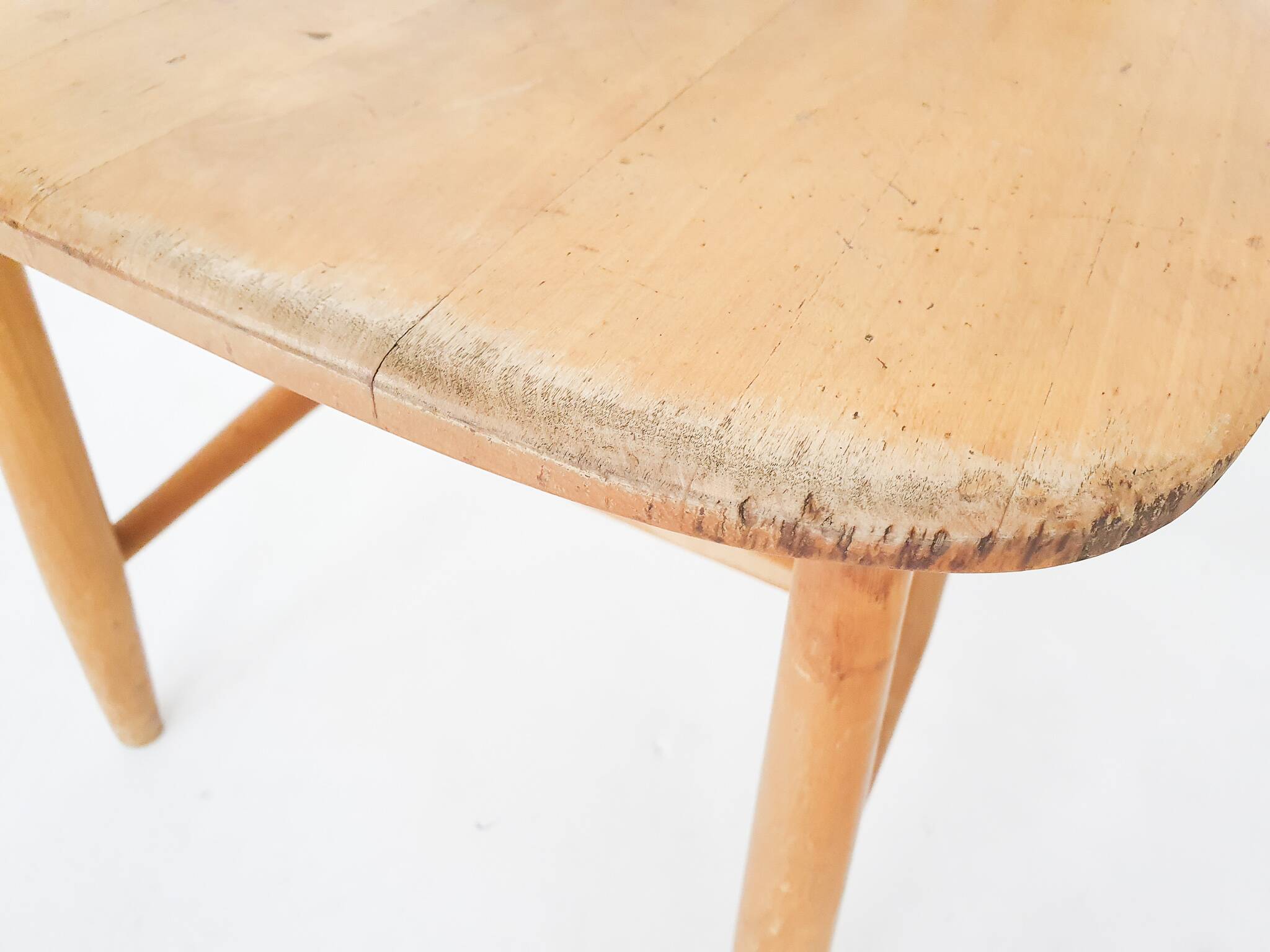 Pastoe style spindle back dining chairs,The Netherlands 1950's