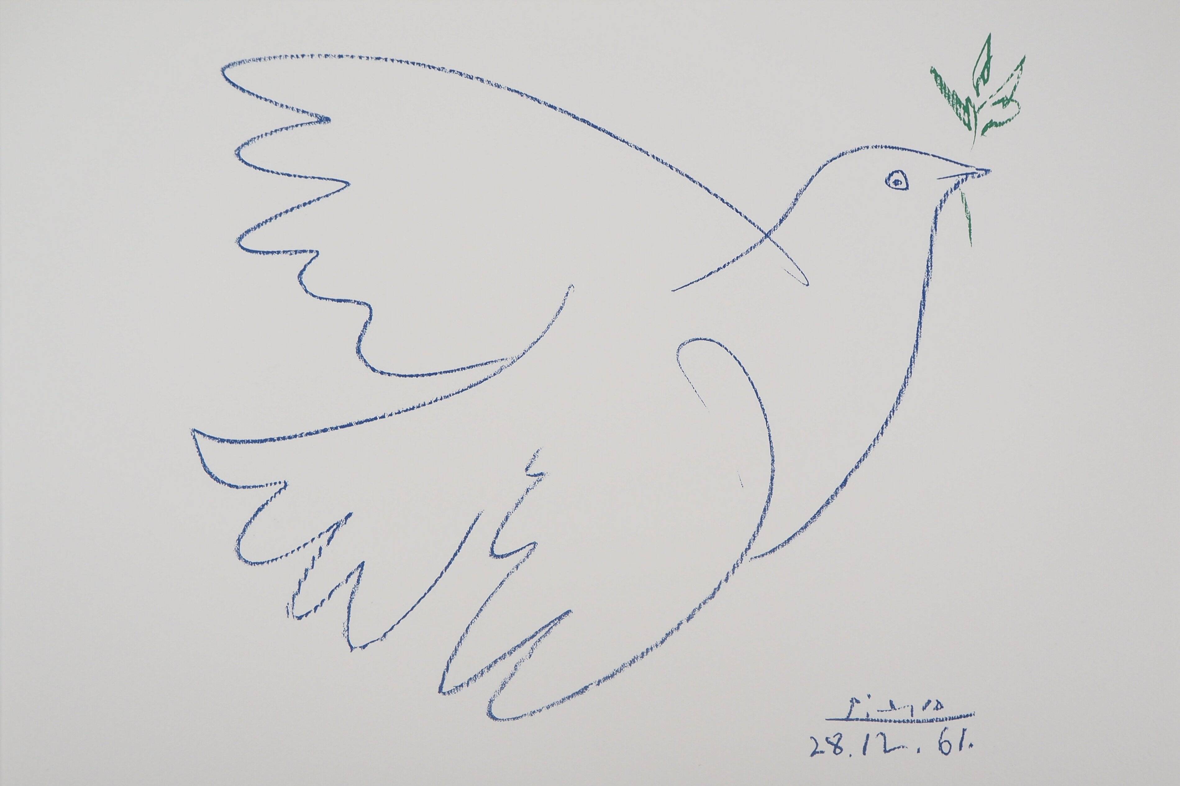 Pablo Picasso: The Dove of Peace, signed lithograph
