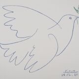 Pablo Picasso : La colombe de la Paix, Lithographie signée