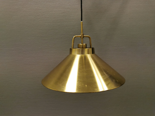 Hanging lamp in solid brass designed by Fritz Schlegel for Lyfa Denmark.