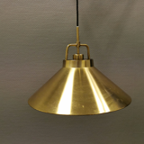 Hanging lamp in solid brass designed by Fritz Schlegel for Lyfa Denmark.