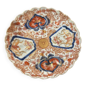 plat rond en porcelaine