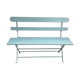 Former folding garden bench with wooden and metal slats