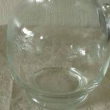 Crystal pitcher carafe with grave decor