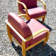 Paire de fauteuils style Baumann