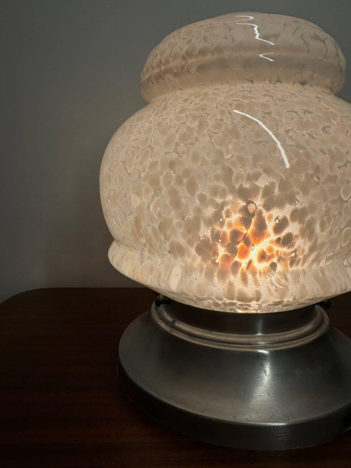 Plafonnier ou lampe verre de Clichy Art Déco