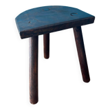 Wooden milking tripod stool