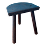 Tabouret tripode de traite en bois