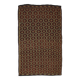 Turkish Kilim Yoruk Vintage 177x294 cm Geometric Brown and Yellow
