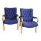 2 fauteuils vintage scandinave bleu peter axel berg 1960 danemark